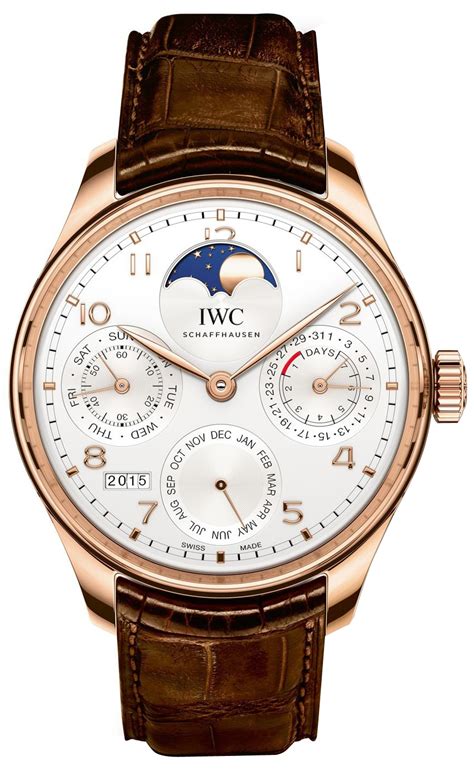 iwc iw503302|perpetual calendar moon phase watch.